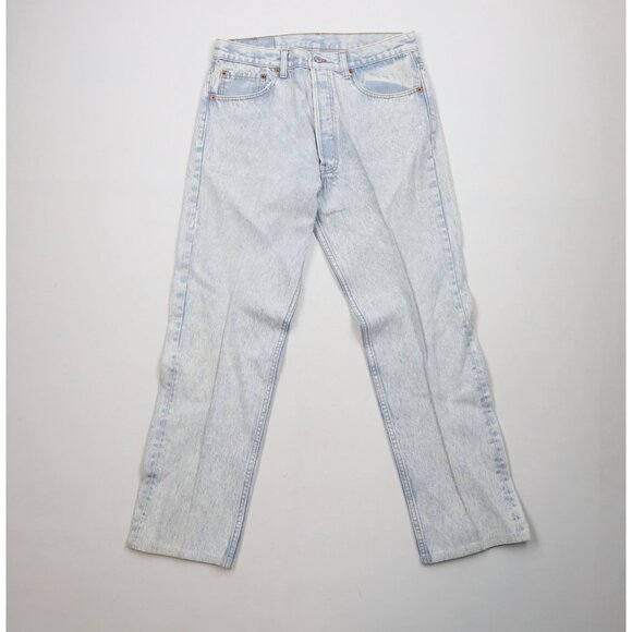 Vintage 80s Levis 501xx Mens 32x30 Acid Wash Button Fly Original Fit Jeans USA